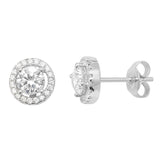 Classic Halo Stud Earrings