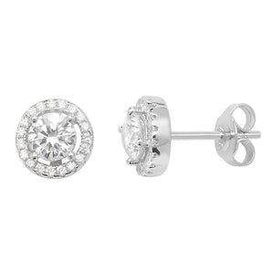 Classic Halo Stud Earrings