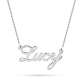 Personalised Classic Name Necklace in Silver or Gold