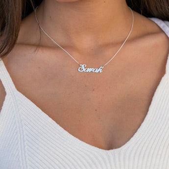 Personalised Classic Name Necklace in Silver or Gold