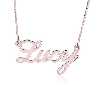 Personalised Classic Name Necklace in Silver or Gold