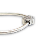 Clover Cubic Zirconia Bead Charm