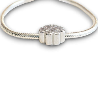 Clover Cubic Zirconia Bead Charm