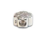 Clover Cubic Zirconia Bead Charm