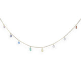 Amnesia Jewellery | Gold Plated Stainless Steel Kayla Gemstone Choker