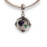 Coloured Globe Dangle Charm