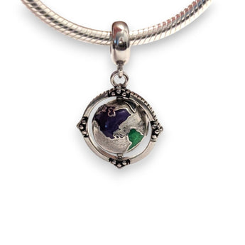 Coloured Globe Dangle Charm