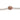 Rose Gold Plated Heart Sterling Silver CZ Charm