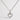 Sterling Silver Cubic Zirconia Heart Pendant Necklace