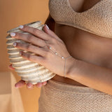 Amnesia Jewellery | Cubic Zirconia Slave Bracelet Gold Plated