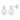 Cubic Zirconia and Pearl Stud Earrings