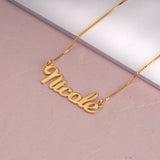 Personalised Cursive Name Necklace in Silver or Gold