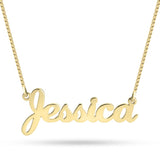 Personalised Cursive Name Necklace in Silver or Gold