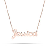 Personalised Cursive Name Necklace in Silver or Gold