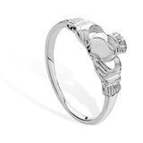 Dainty Silver Claddagh Ring