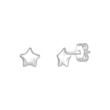 Dainty Cubic Zirconia Star Stud Earrings