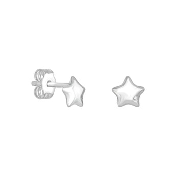 Dainty Cubic Zirconia Star Stud Earrings