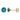 December Birthstone - Blue Topaz CZ 9ct Gold Stud Earrings