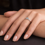 Shop this December birthstone blue topaz Claddagh ring in silver. Stunning jewellery symbolizing love, loyalty & friendship. Perfect gift from Urban Pizazz UK.