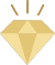 Gold diamond-shaped object on a white background