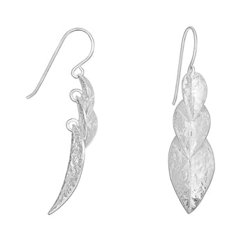 925 sterling silver Leaf Drop Earrings