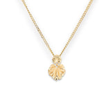 Drop Leaf Pendant Necklace, 14ct Gold Plated, 925 Sterling Silver