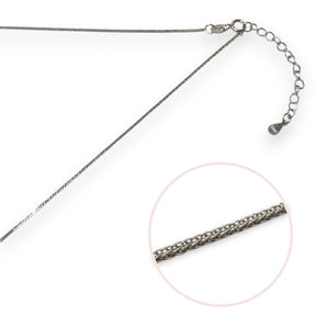 Elsie 1mm Sterling Silver Wheat Chain