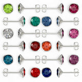 Sterling Silver CZ Stud Earrings – 12 Colour Options | Urban Pizazz. Shop 925 sterling silver cubic zirconia stud earrings in 12 vibrant colours. Hypoallergenic, affordable, and perfect for everyday sparkle. Free UK delivery!