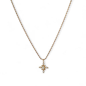 Amnesia Jewellery | Gold Plated Stainless Steel Faith Pendant Necklace