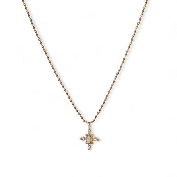 Amnesia Jewellery | Gold Plated Stainless Steel Faith Pendant Necklace
