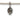 Sterling Silver Fleur De Lis Skull Sterling Silver Dangle Charm