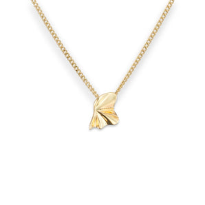 Fluid Wave Pendant Necklace, 14ct Gold Plated, 925 Sterling Silver