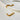 Amnesia Jewellery | Gold Plated Gem Cresent Moon Earrings