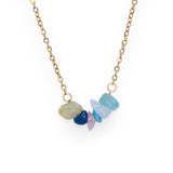 Amnesia Jewellery | Gold Plated Stainless Lottie Gemstone Necklace