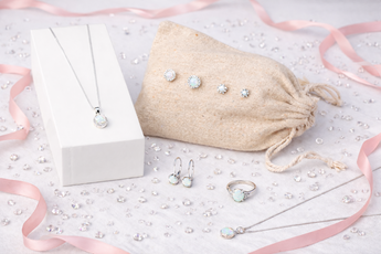 Flay lay silver opal jewelleru image by Urban Pizazz