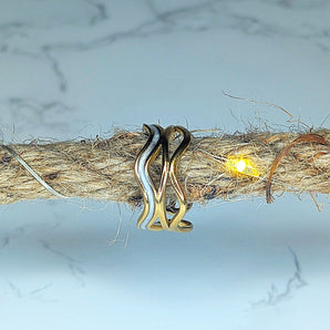 Amnesia Jewellery | Gold Plated Stainless Steel Gilded Tides Ring