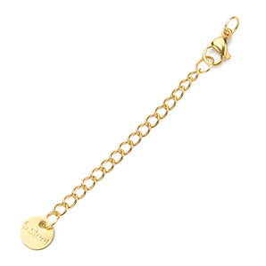 Necklace Extender Chain up to 2" / 5 cm Adjustable by Amnesia Jewellery UK. Add up to 2" / 5 cm to your favourite necklaces with our tarnish free, waterproof jewellery extenders. Gold & silver options with secure lobster clasp.