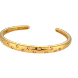 Amnesia Jewellery | 18ct Gold Plated Stainless Galaxy Cuff Bracelet