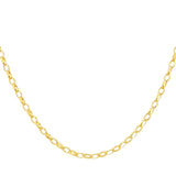 9ct Gold Diamond Cut Oval Belcher Chain