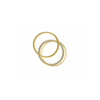 18ct gold plated, 925 sterling 
silver Bella Hinged Hoop Earrings