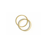 18ct gold plated, 925 sterling 
silver Bella Hinged Hoop Earrings