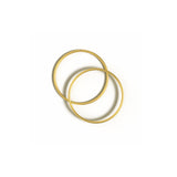 18ct gold plated, 925 sterling 
silver Bella Hinged Hoop Earrings