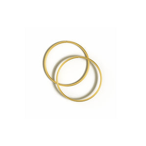 18ct gold plated, 925 sterling 
silver Bella Hinged Hoop Earrings