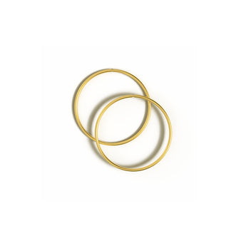 18ct gold plated, 925 sterling 
silver Bella Hinged Hoop Earrings