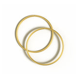 18ct gold plated, 925 sterling 
silver Bella Hinged Hoop Earrings