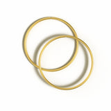 18ct gold plated, 925 sterling 
silver Bella Hinged Hoop Earrings