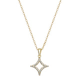 18ct Gold Plated Amelie Cubic Zirconia Star Necklace