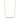 Gold Plated Bar Necklace With Cubic Zirconia