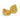 Pair of gold Plated Conch shape earrings on a white background