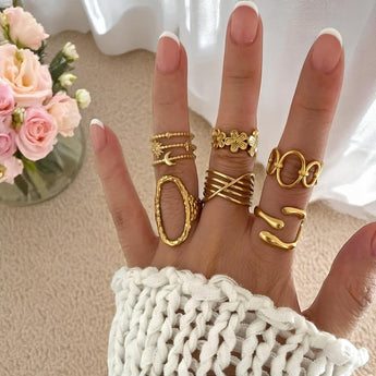 Carla Weave Ring | Amnesia Jewellery | Gold Plated Stainless Steel 